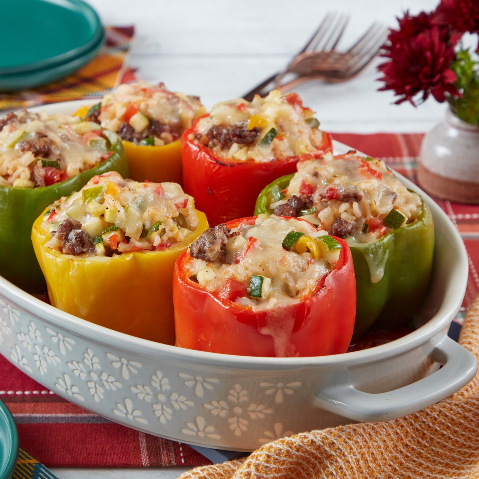 Bell peppers filled